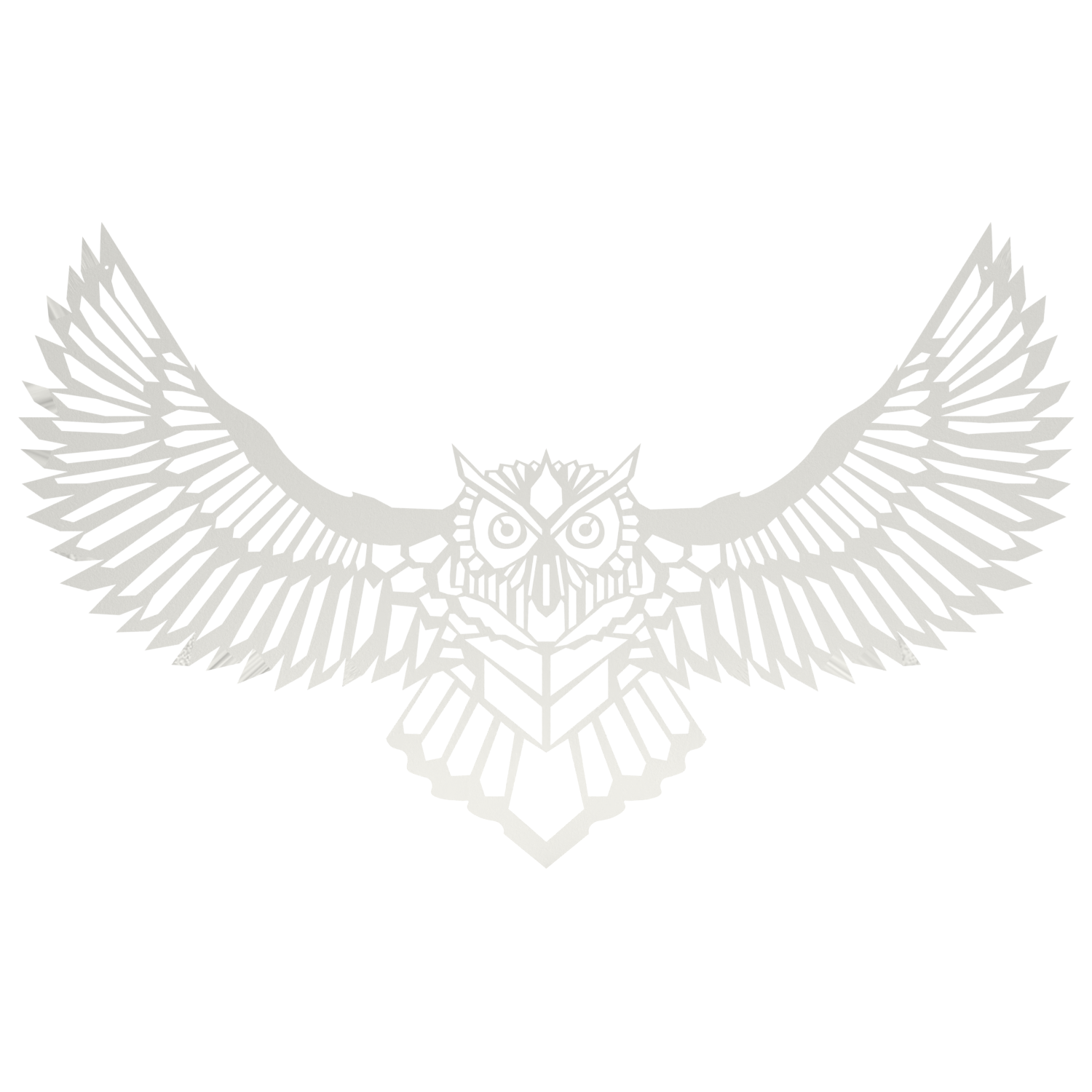 Wanddekoration Eule aus Metall