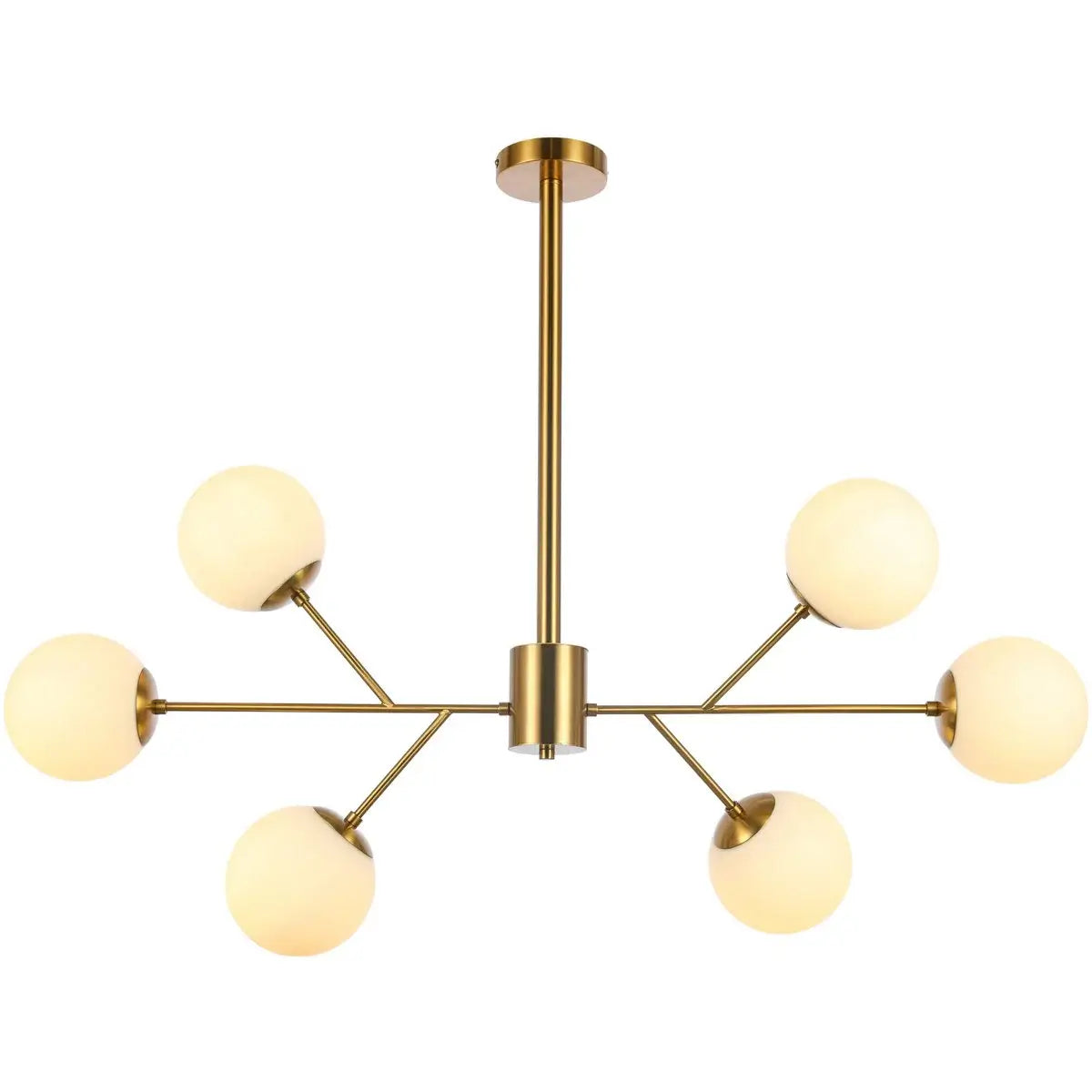Hanglamp Amy - Wit goud -bol