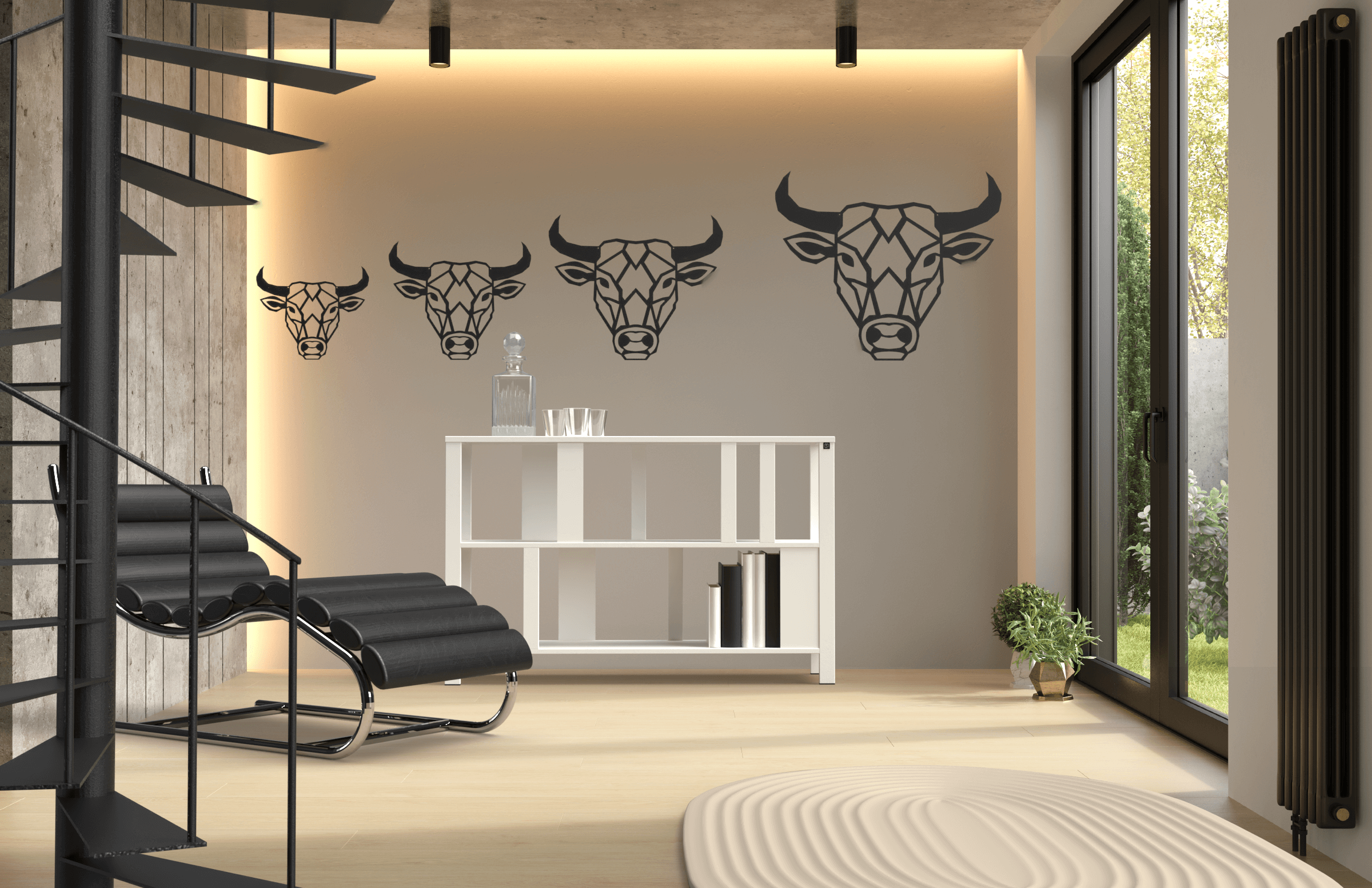 Wanddecoratie Stier