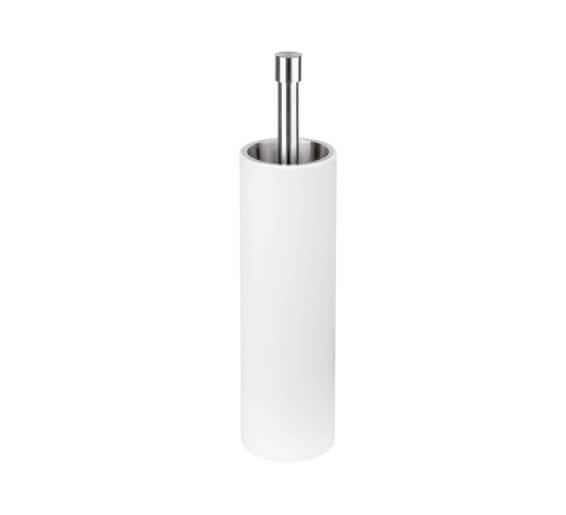 Toiletborstel Piet Boon PB302 vrijstaand mat roestvast staal AISI 316/wit Corian®