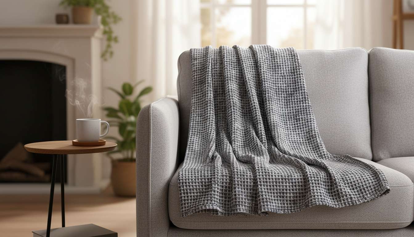 1+1 GRATIS - Flanellen Wasbare DekenZydante® Waffle Plaid