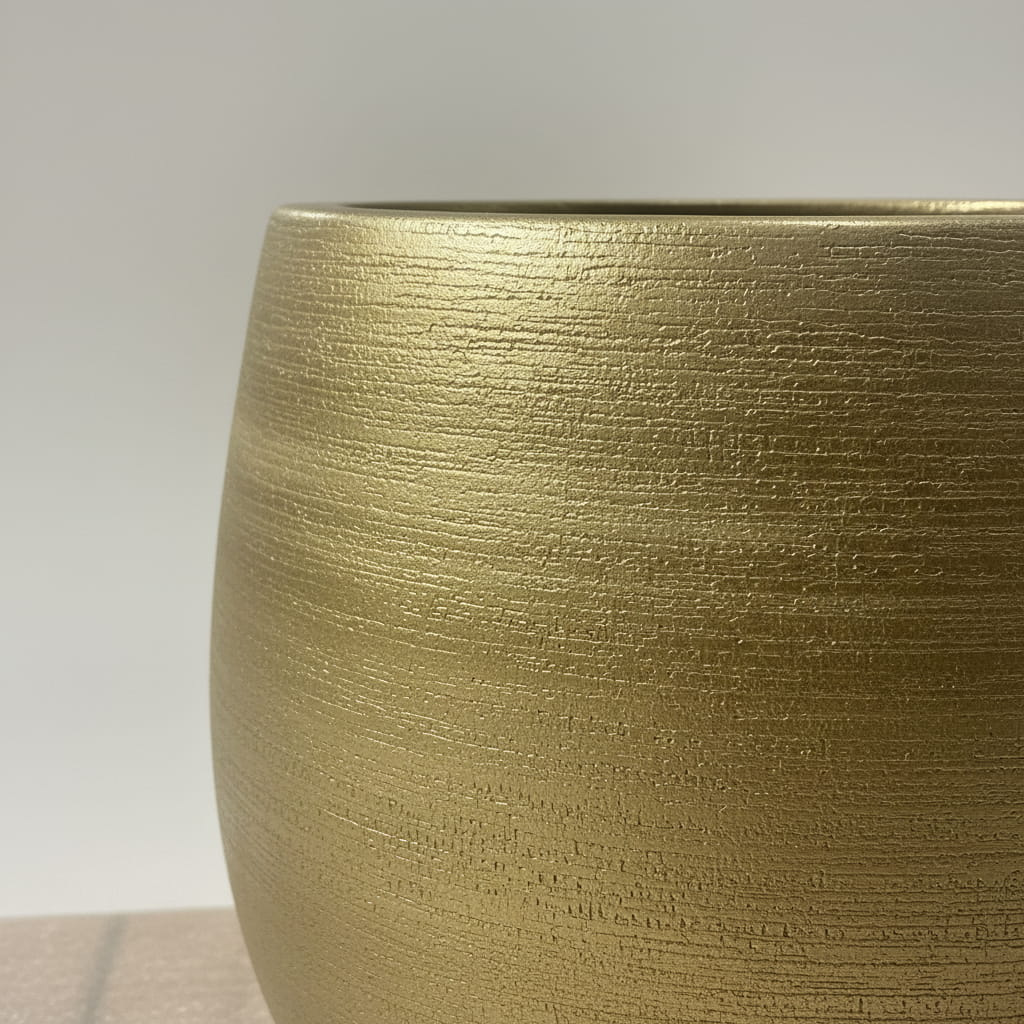Aurea – Luxe gouden bloempot met matte afwerking