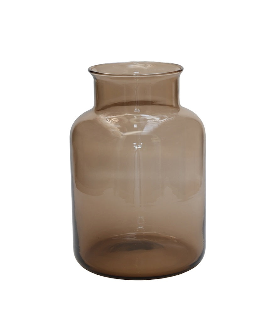 Vaas Kama taupe Ø15 x H21,5 cm - 4 stuks (Taupe Ø15 x H21)