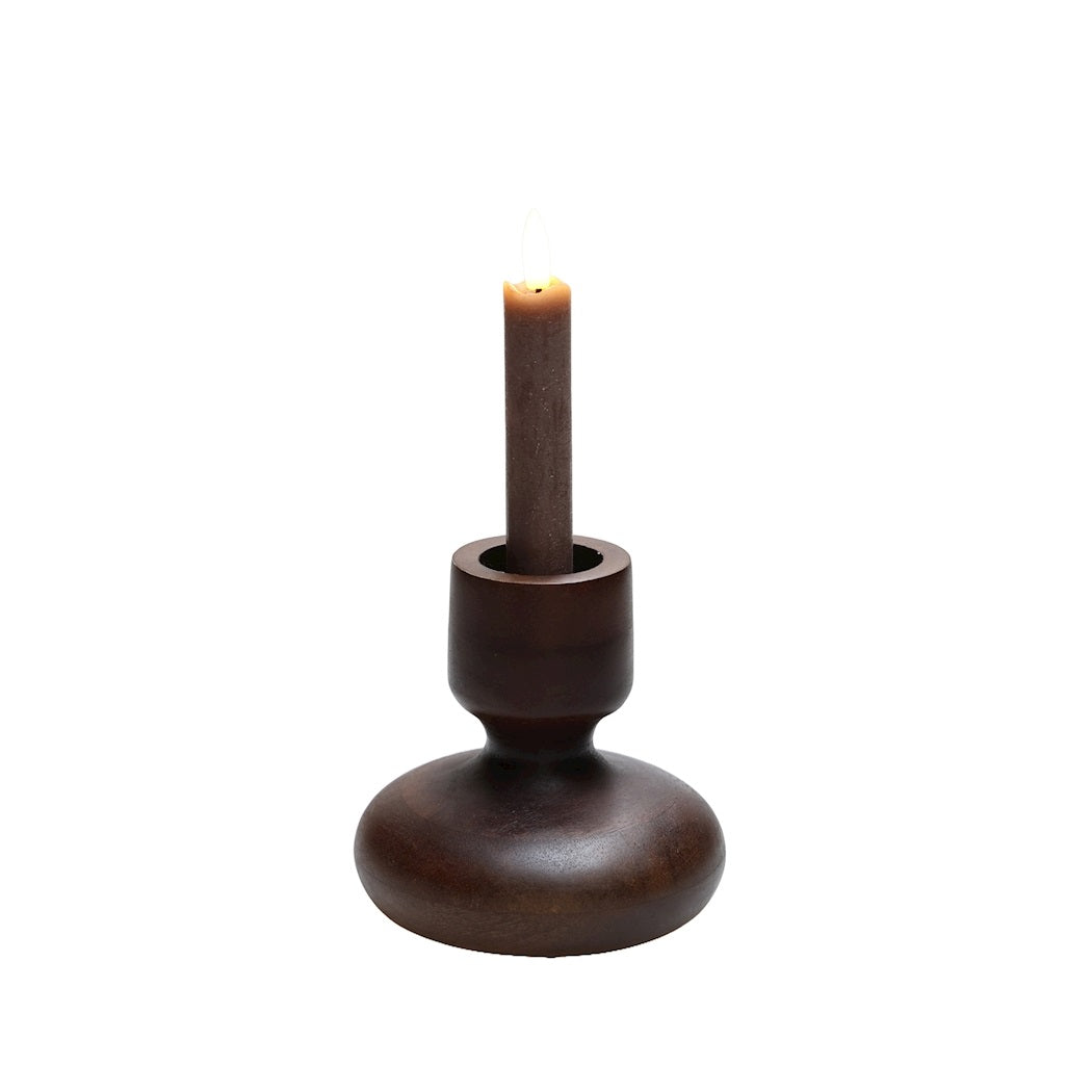 Kaarshouder Colmor XS walnut Ø12 x H12 cm (Walnut Ø12 x H12 cm)