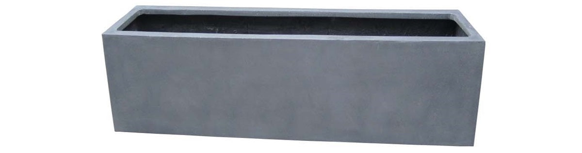 Pot Amazone L L100 x B30 x H30 cm Grey 1