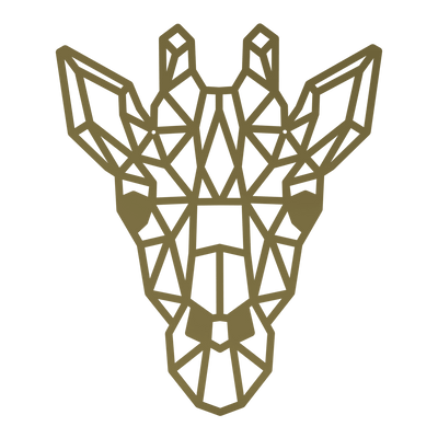 Wanddecoratie Giraffe