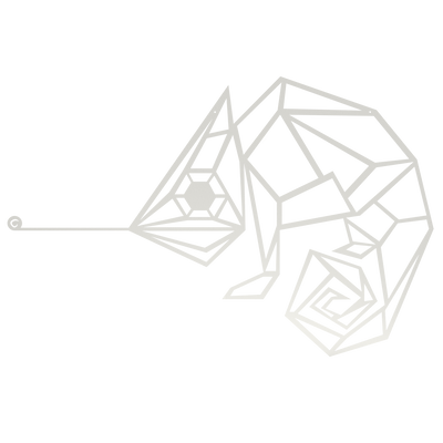 Wanddekoration Chamäleon