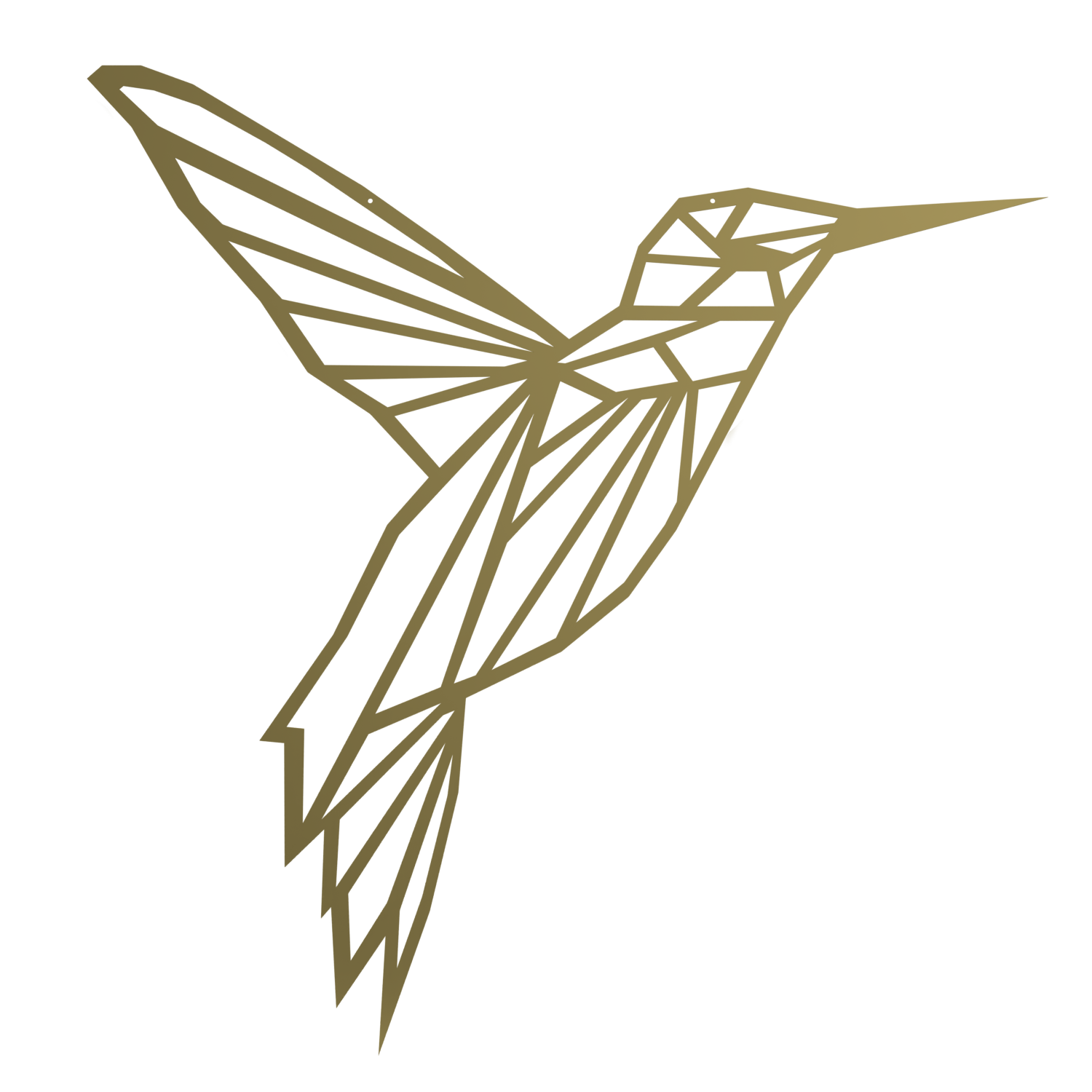 Wanddekoration Kolibri