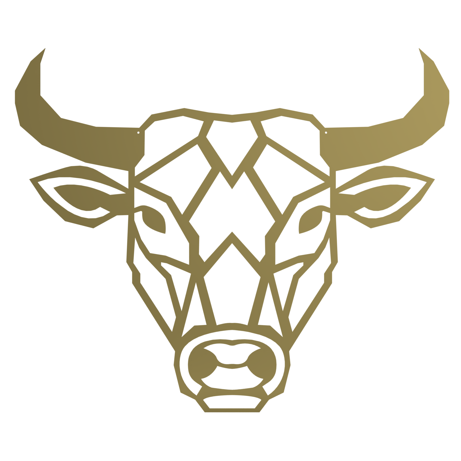 Wanddekoration Stier