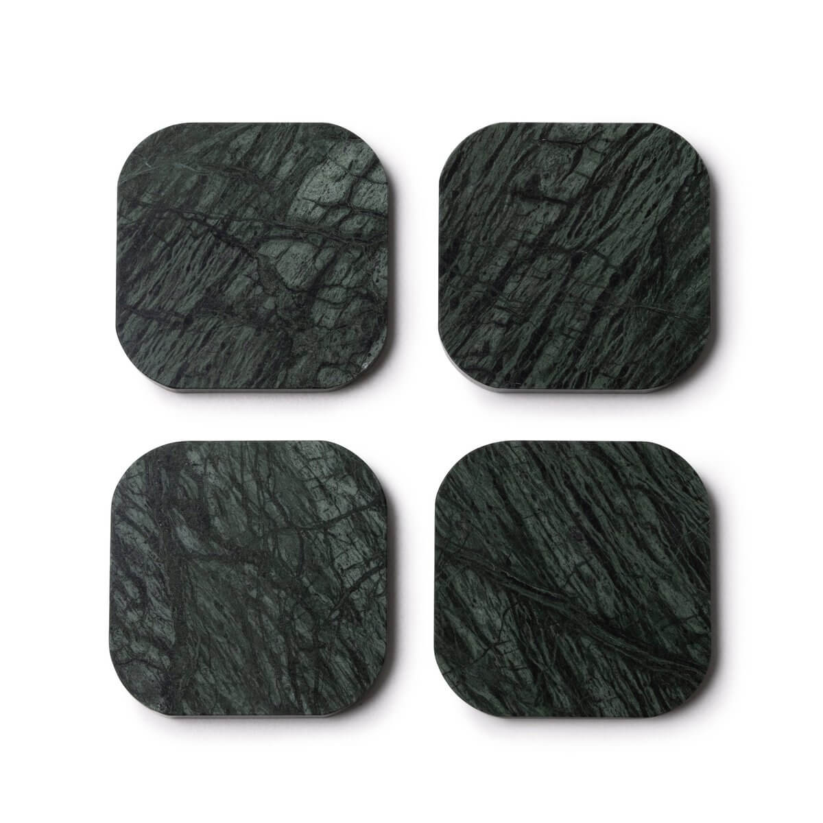 Onderzetters Marmer - Organisch - Set van 4 stuks - 1x10x1cm