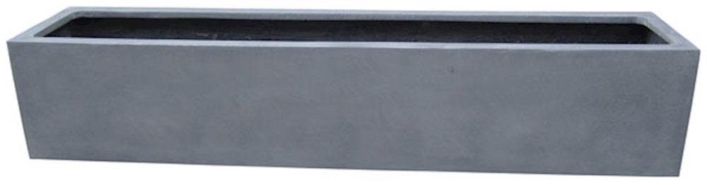 Pot Virginia M gris L80 x L20 x H20 cm 2 pièces