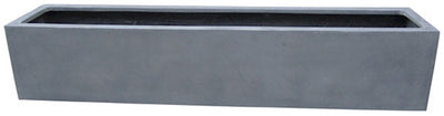 Pot Virginia M gris L80 x L20 x H20 cm 2 pièces