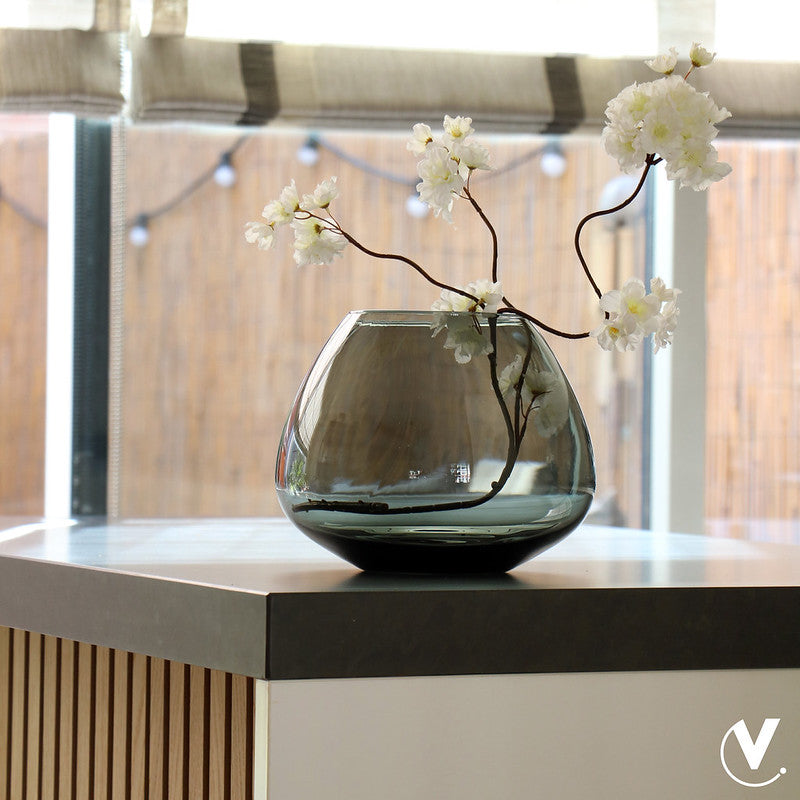 Vase Morava M grau Ø32 x H25 cm