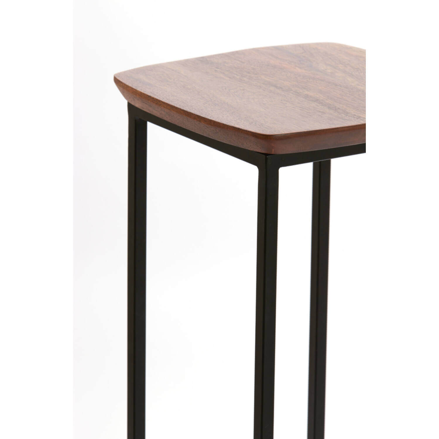 Planten Zuil Staal Acacia Hout – Elegante Zuil Set van 2 | Modern & Natuurlijk