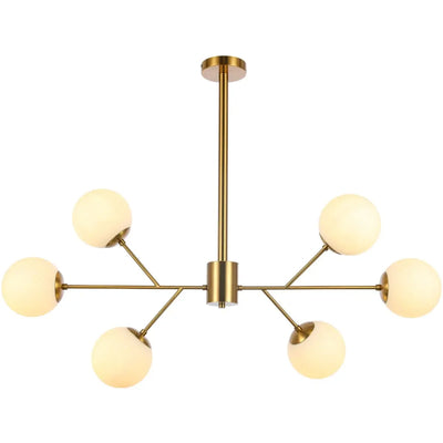 Hanglamp Amy - Wit goud -bol