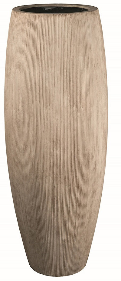Blumentopf Surabaya gestreift beige