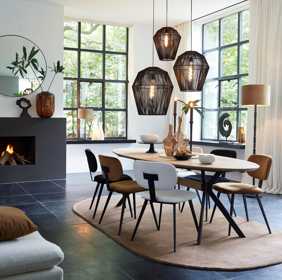 Light & Living Spiegel Ø116 cm helder glas