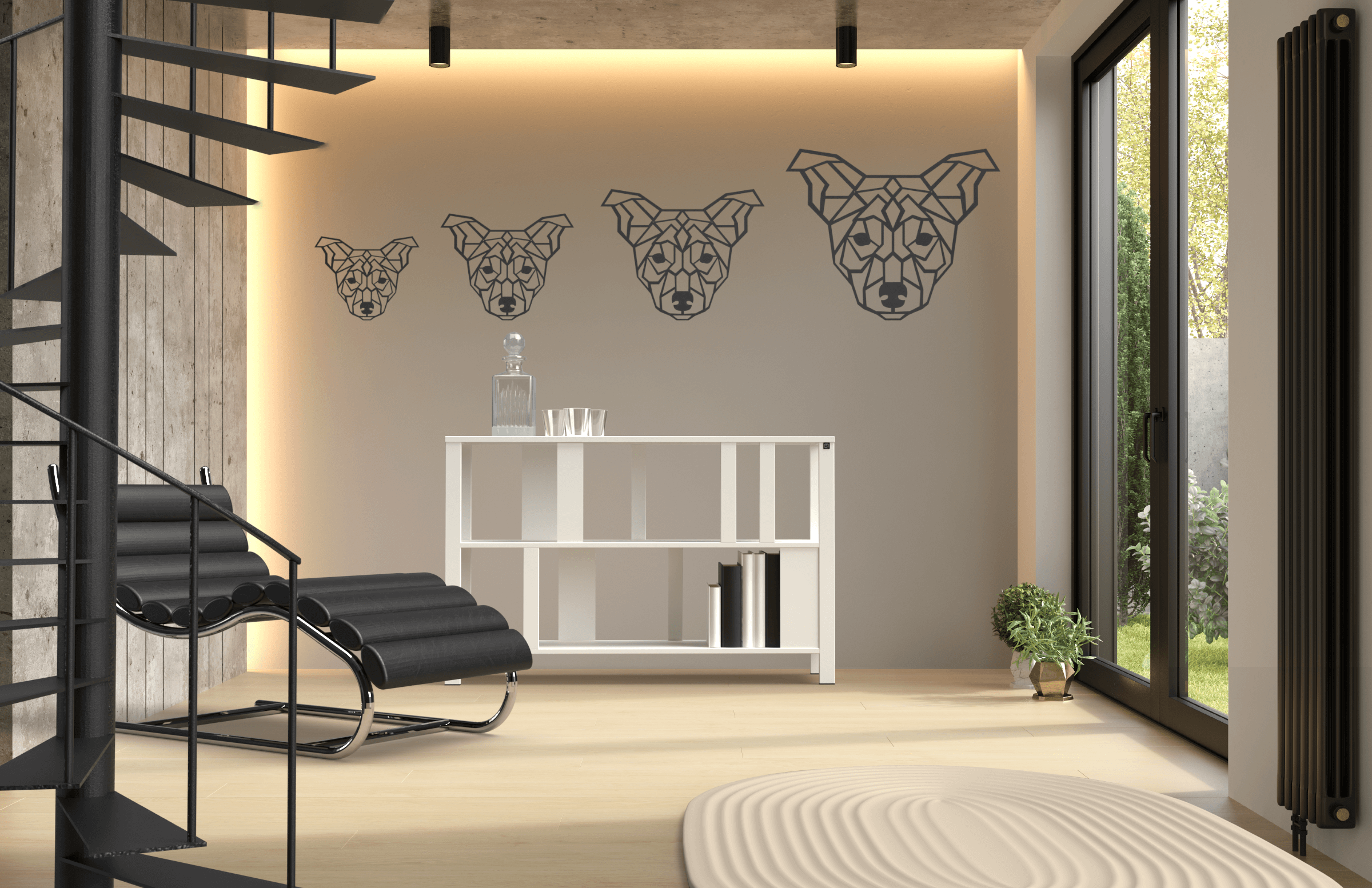 Wanddecoratie Hond