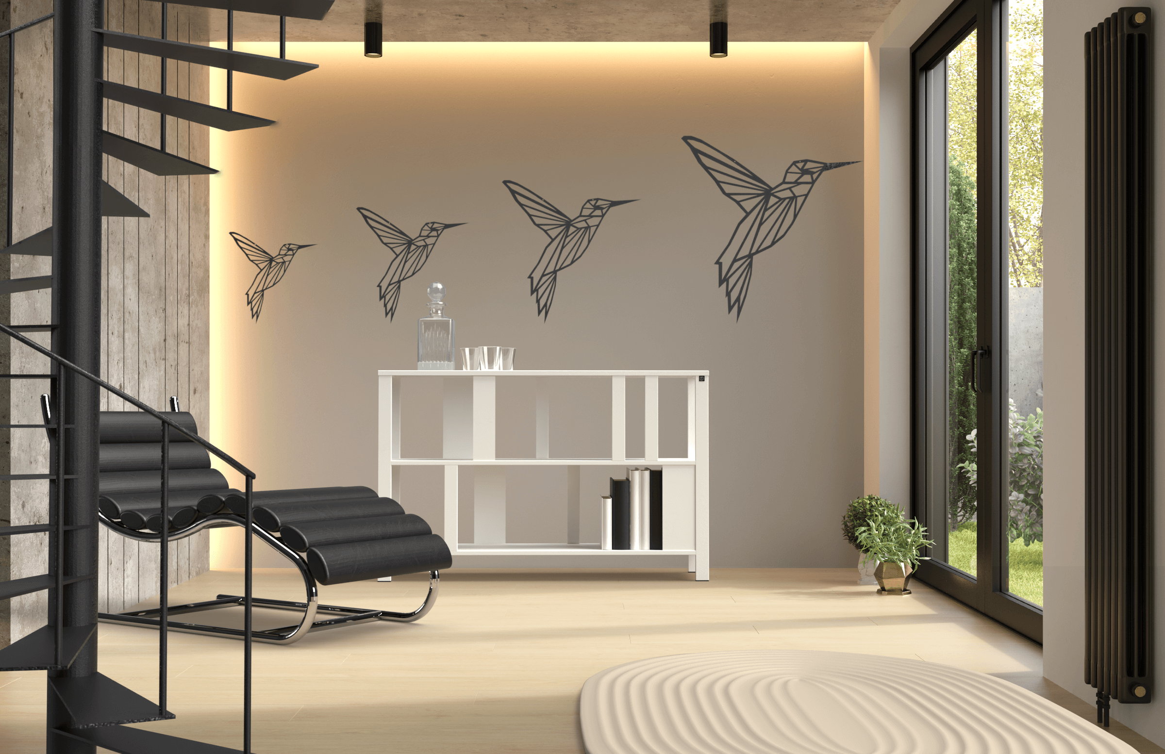 Wanddecoratie Kolibri