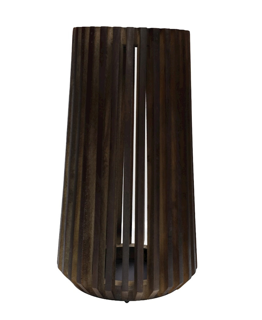 Kaarshouder Lander M walnut Ø28 x H48 cm
