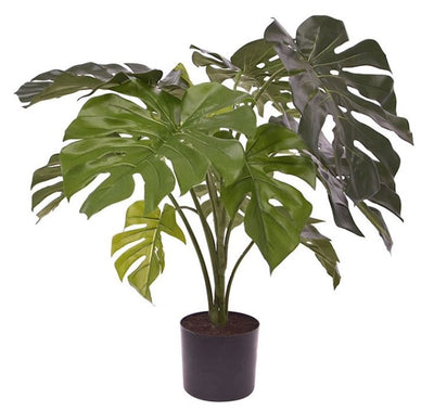 Kunstpflanze Monstera grün H80 cm