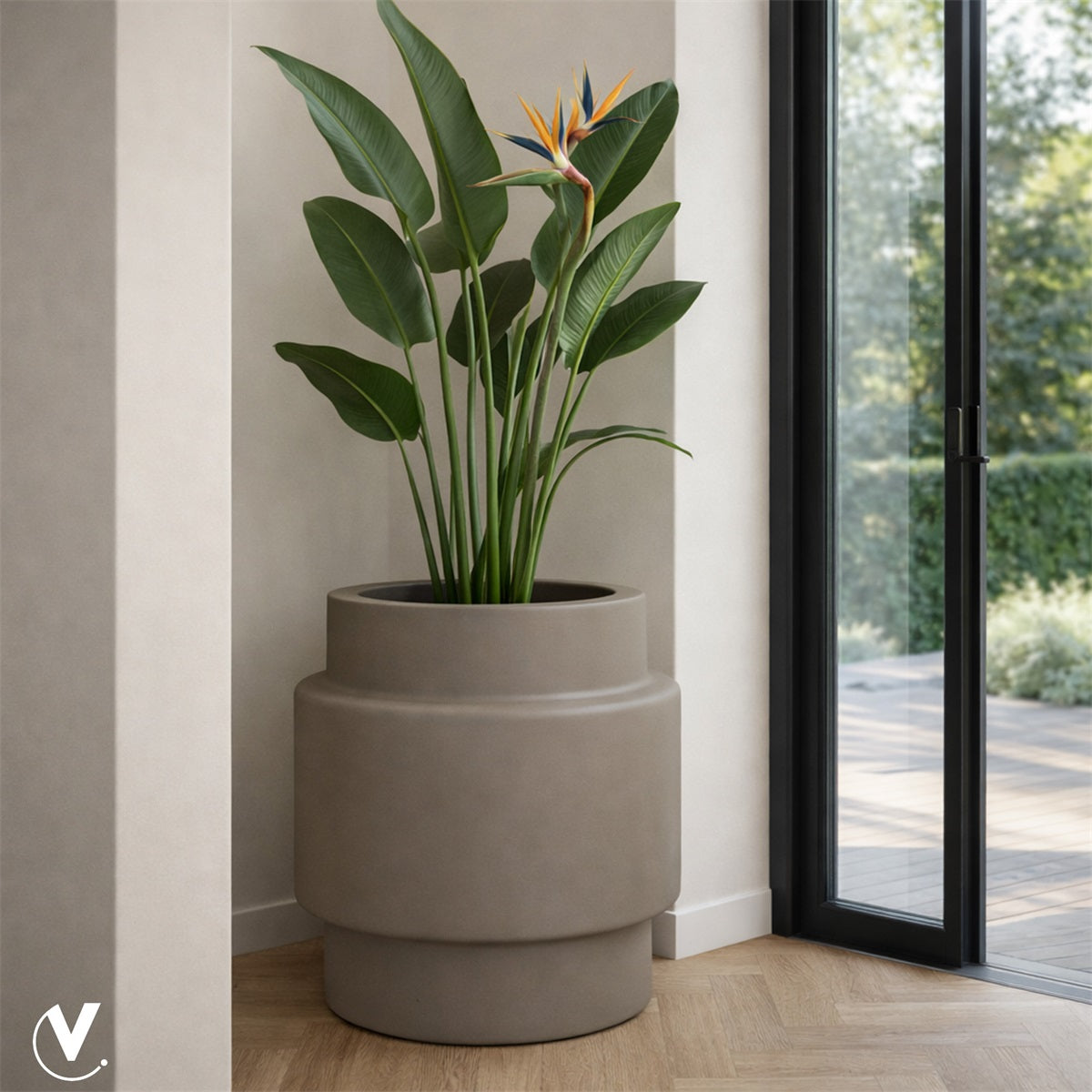Pot Billund big Ø60 x H70 cm Taupe 2