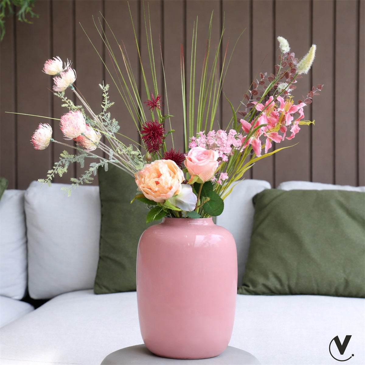 Vaas Kara XS Ø17 x H24 cm Pastel Pink 2