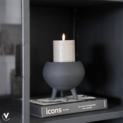 Kaarshouder Luro S Ø12 x H14 cm Black 2