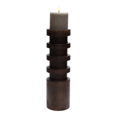 Kaarshouder Vail L walnut Ø10 x H33 cm