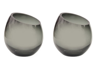 Kaarshouder Moho ,5 x H12,5 cm 2 stuks Ø12 Grey 1