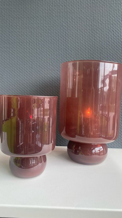 Windlicht Vaas Blosso - oud roze