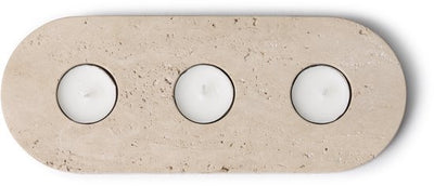 Waxinelichthouder Travertine