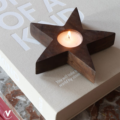 Kaarshouder Ellicot  walnut Ø15 x H3 cm (Walnut Ø15 x H3 cm)