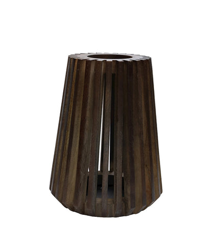 Kaarshouder Lander S walnut Ø27 x H34 cm (Walnut Ø27 x H34 cm)