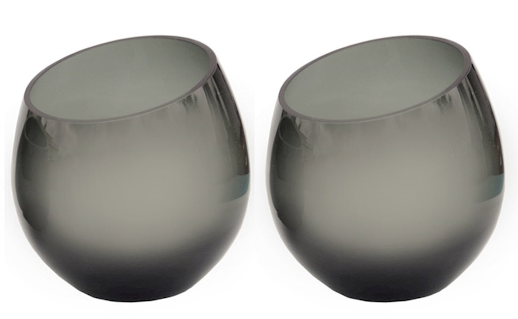Kaarshouder Moho grey Ø15,5 x H15,5 cm 2 stuks (Grey Ø15)
