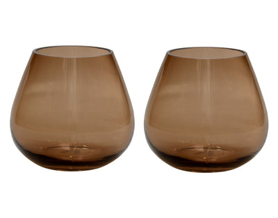 Kaarshouder Tasman XS taupe Ø12,5 x H11,5 cm 2 stuks - alternatief is artikel G91-0103-2-99 (Taupe Ø12)