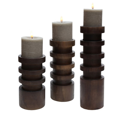 Kaarshouder Vail S walnut Ø10 x H20 cm - Verwachte binnenkomst Augustus (Walnut Ø10 x H20 cm)