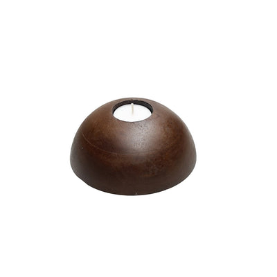 Kaarshouder Aspen S walnut Ø12 x H5 cm