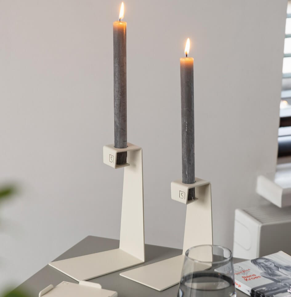 Kandelaar Mono Set van 2