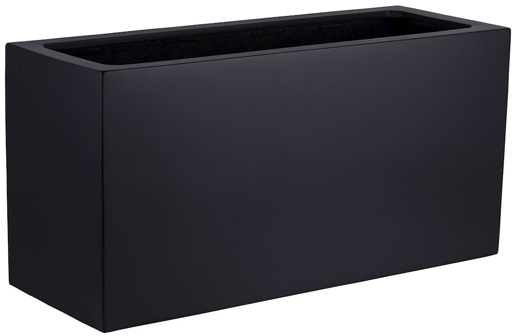 Pot Indiana black 100 x B40 x H50cm (Black L100 x B40 x H50cm)