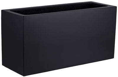 Pot Indiana black 100 x B40 x H50cm (Black L100 x B40 x H50cm)
