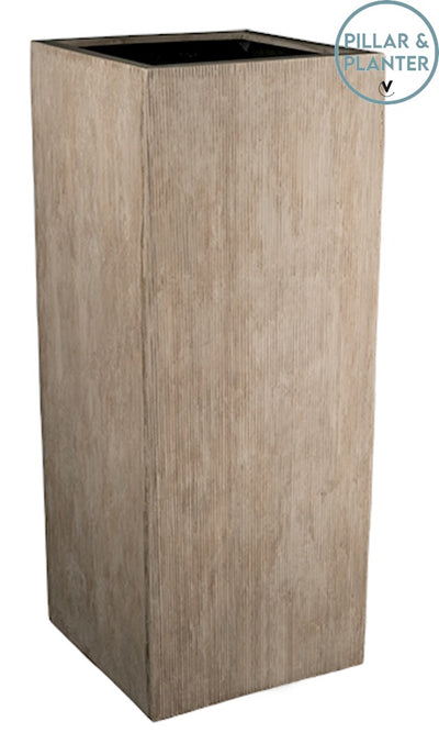 Pot Jakarta stripe beige L40 x H40 x H100 cm  (Stripe beige L40 x H40 x H100 cm)