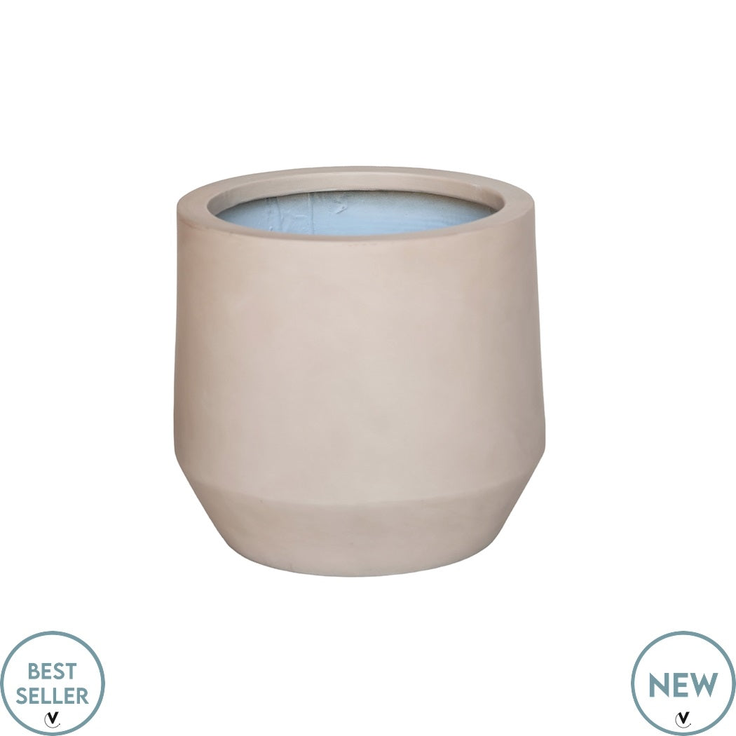 Pot Krabi matte sand Ø31 x H28 cm  (Matte Sand Ø31 x H28 cm)