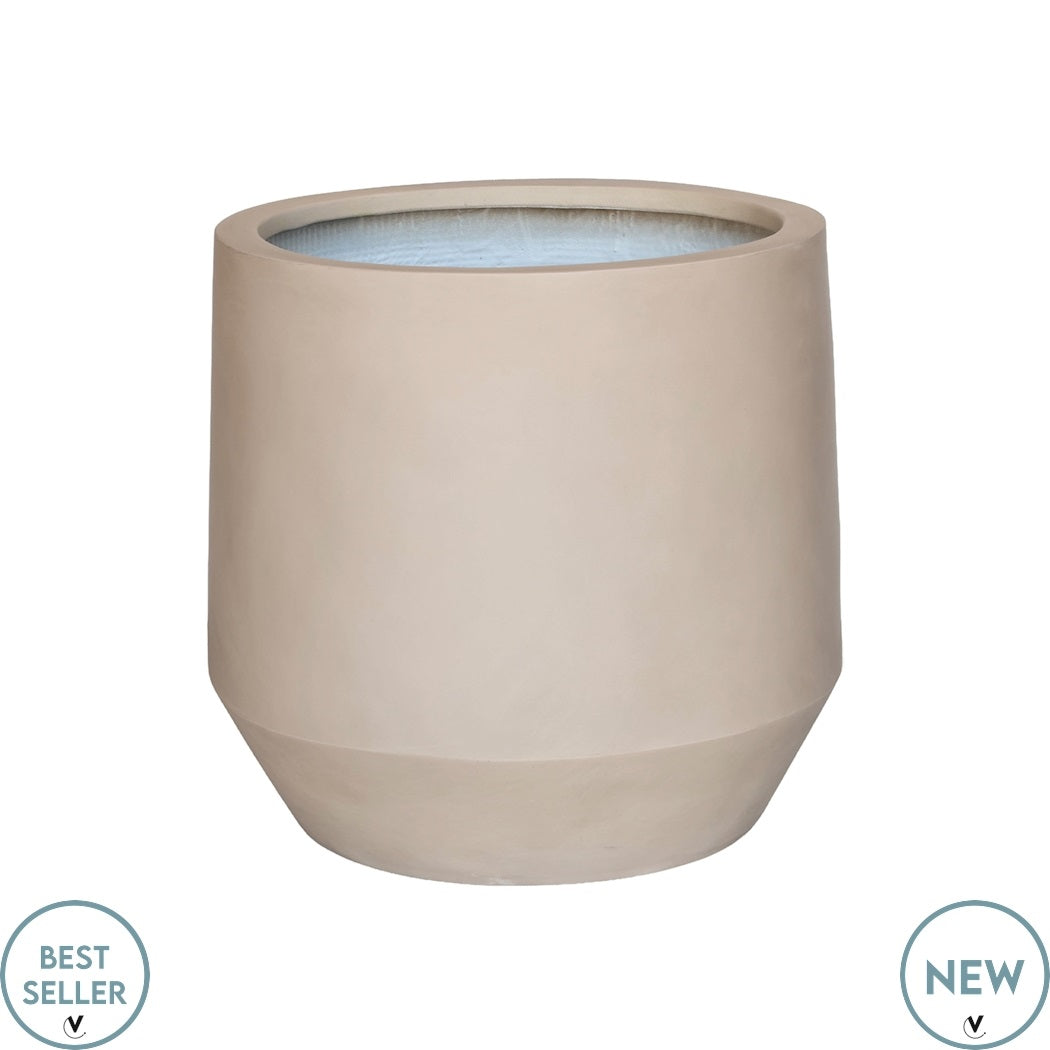 Pot Krabi matte sand Ø41 x H38 cm - Verwachte binnenkomst nog niet bekend  (Matte Sand Ø41 x H38 cm)