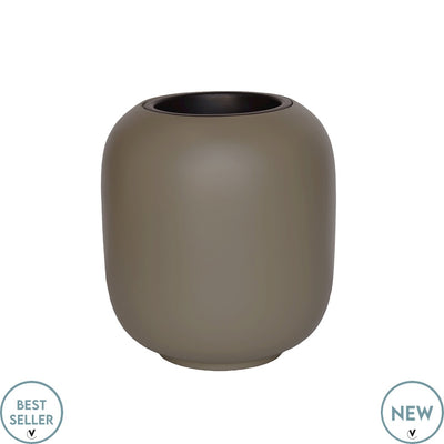 Pot Lampang taupe Ø33 x H36,5 cm  (Taupe Ø33 x H36)