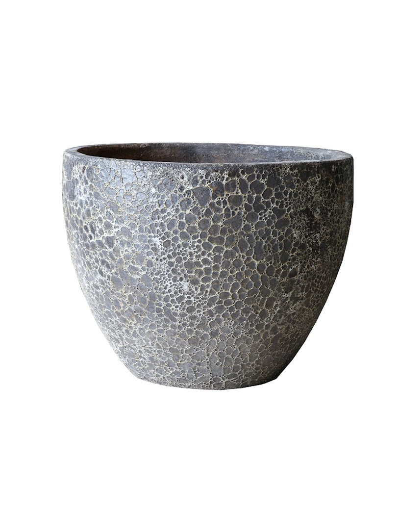 Pot Lipari M relic black Ø70 x H52 cm (Black Ø70 x H52 cm)