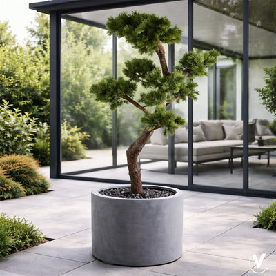 Pot Maine XL grey Ø70 x H50 cm (Grey Ø70 x H50 cm)