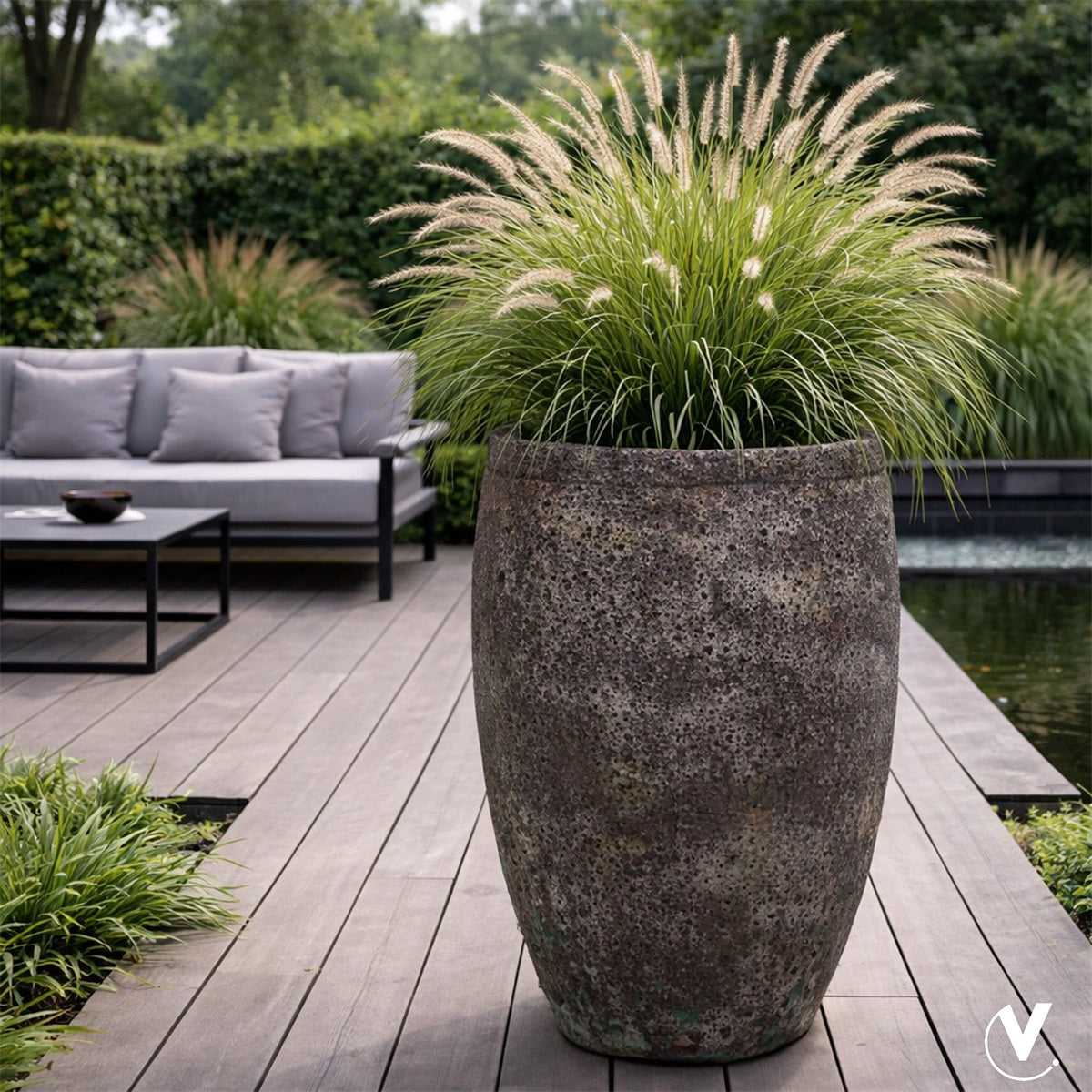 Pot Nevis oceanic coral Ø72 x H105 cm (Oceanic Coral Ø72 x H105 cm)