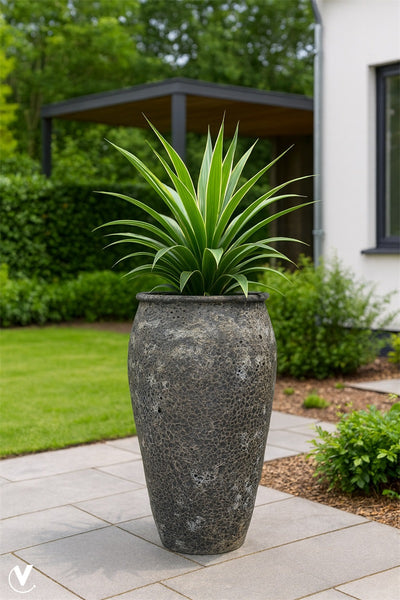 Pot Panarea XXL relic black Ø58 x H120 cm (Black Ø58 x H120 cm)