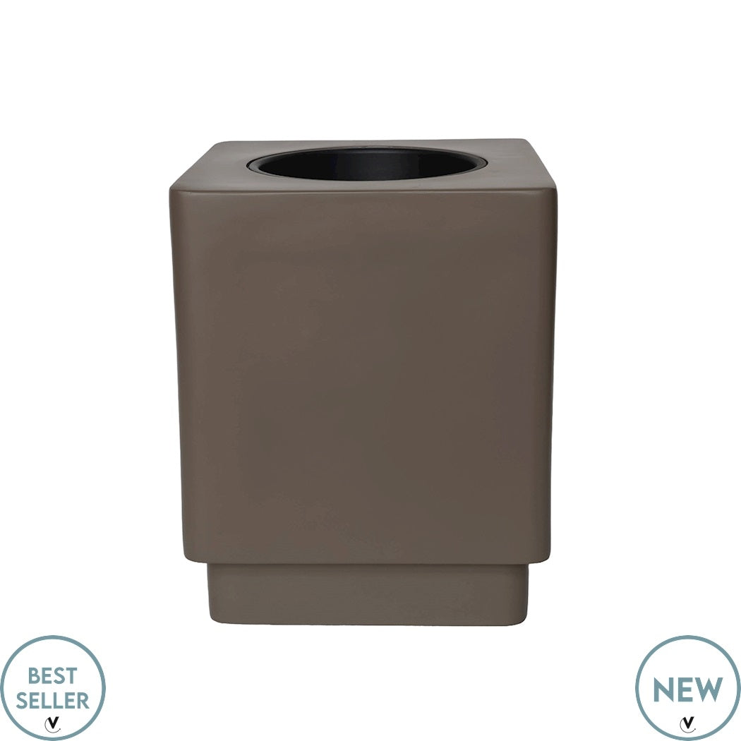 Pot Pattaya taupe Ø38 x H46 cm  (Taupe Ø38 x H46 cm)
